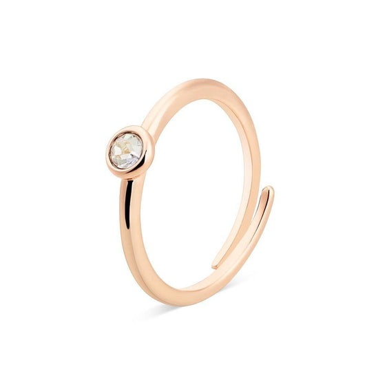 Karma Rose Gold April Adjustable Ring