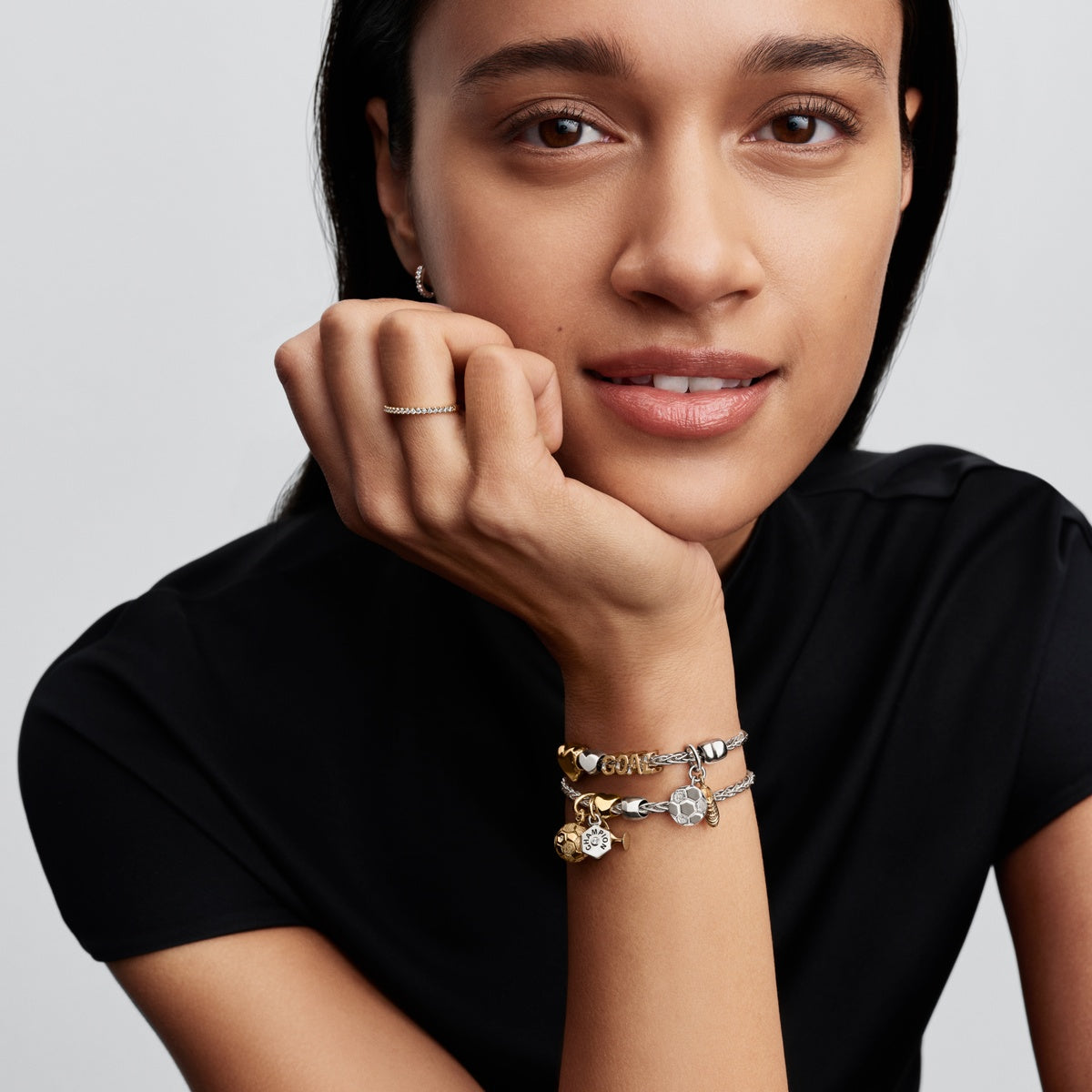 Pandora Silver Football Charm