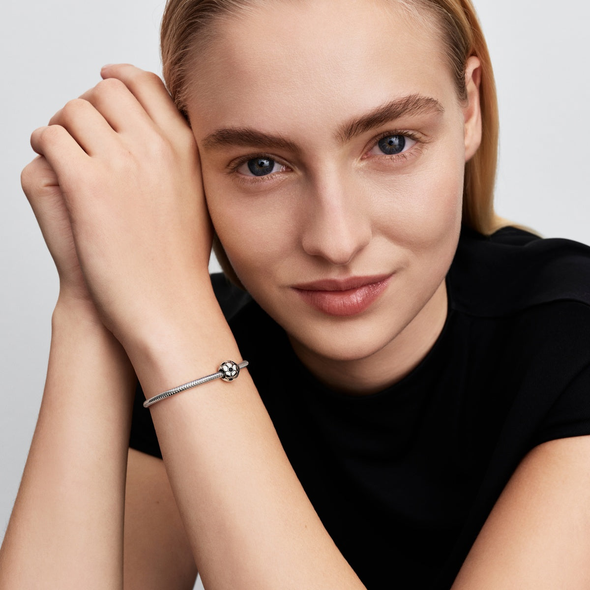 Pandora Silver Football Charm