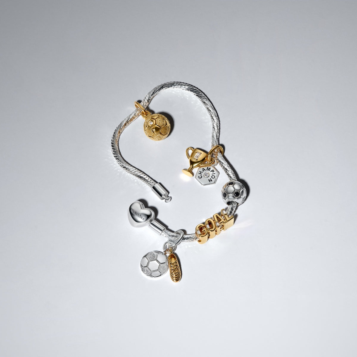 Pandora Silver Football Charm