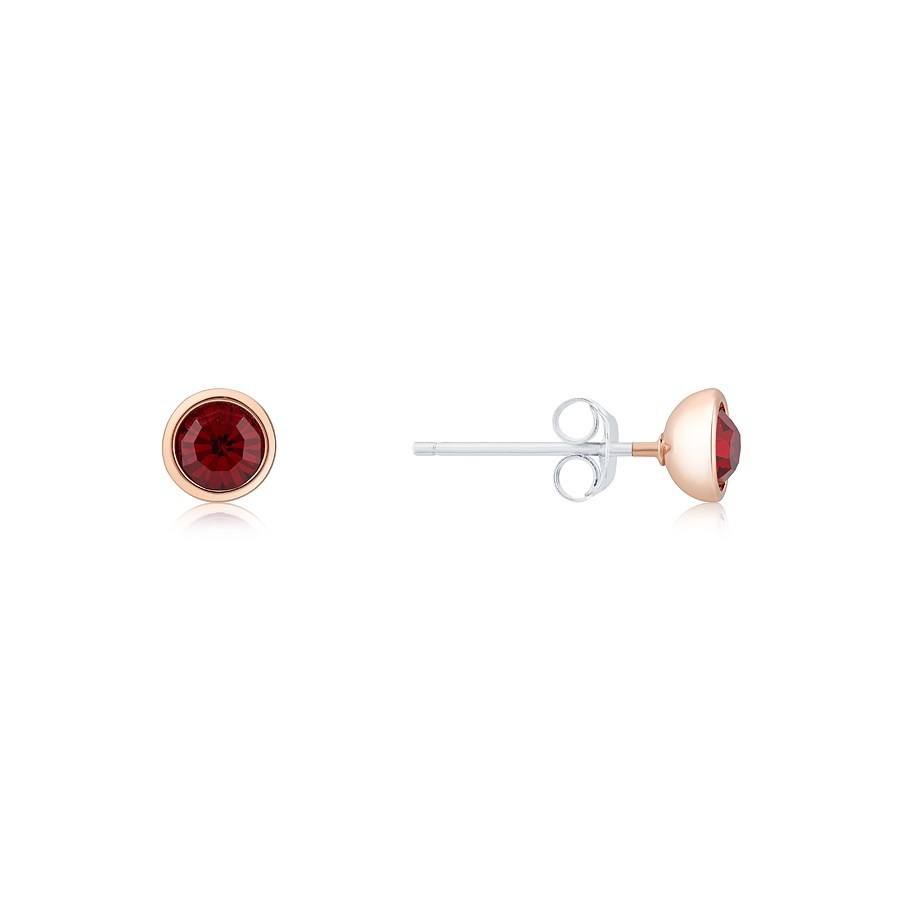 Karma Rose Gold January Stud Earrings