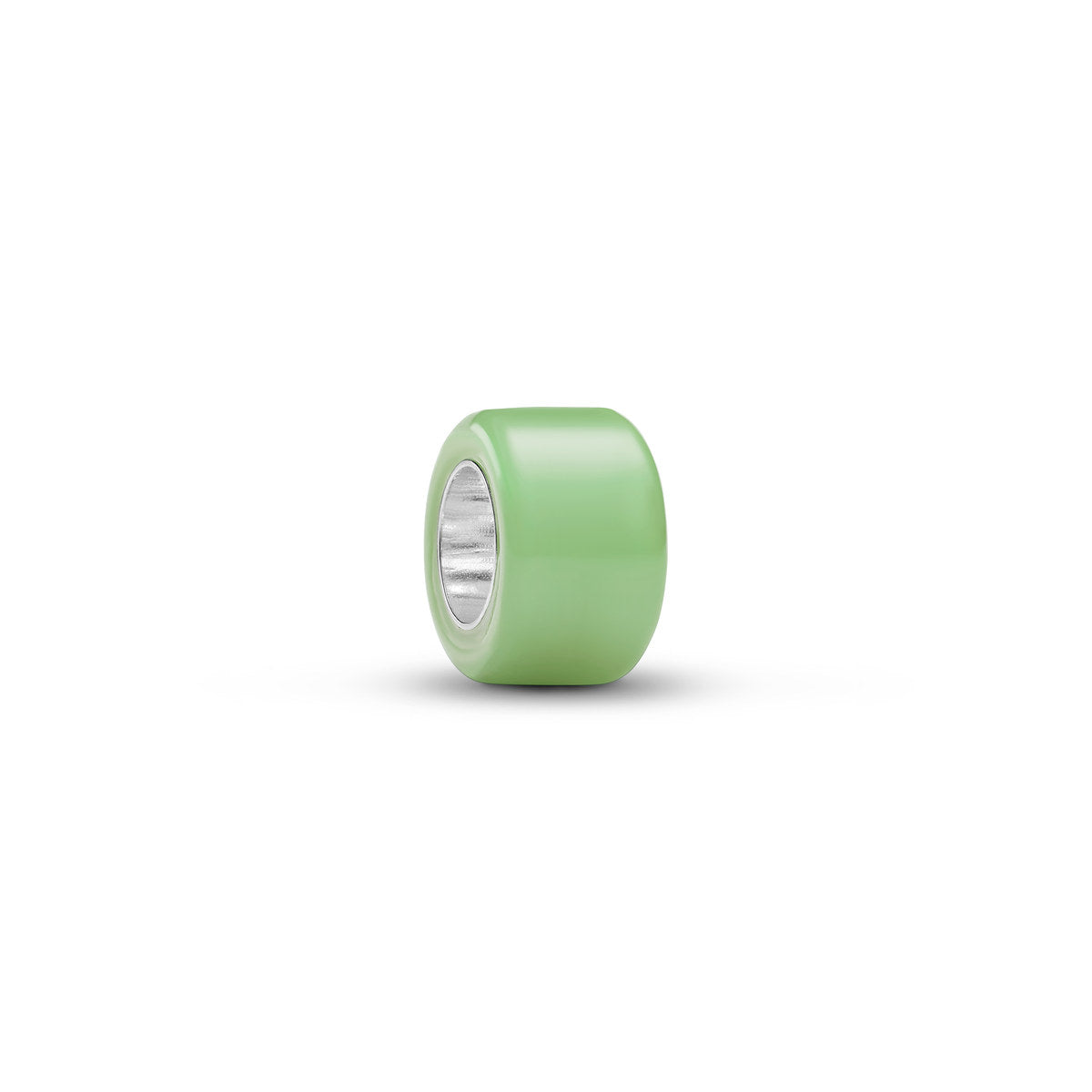 Pandora Silver Mint Green Murano Glass Mini Charm