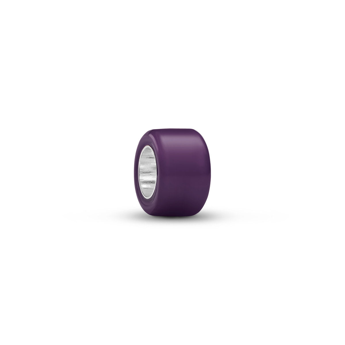 Pandora Silver Deep Purple Murano Glass Mini Charm