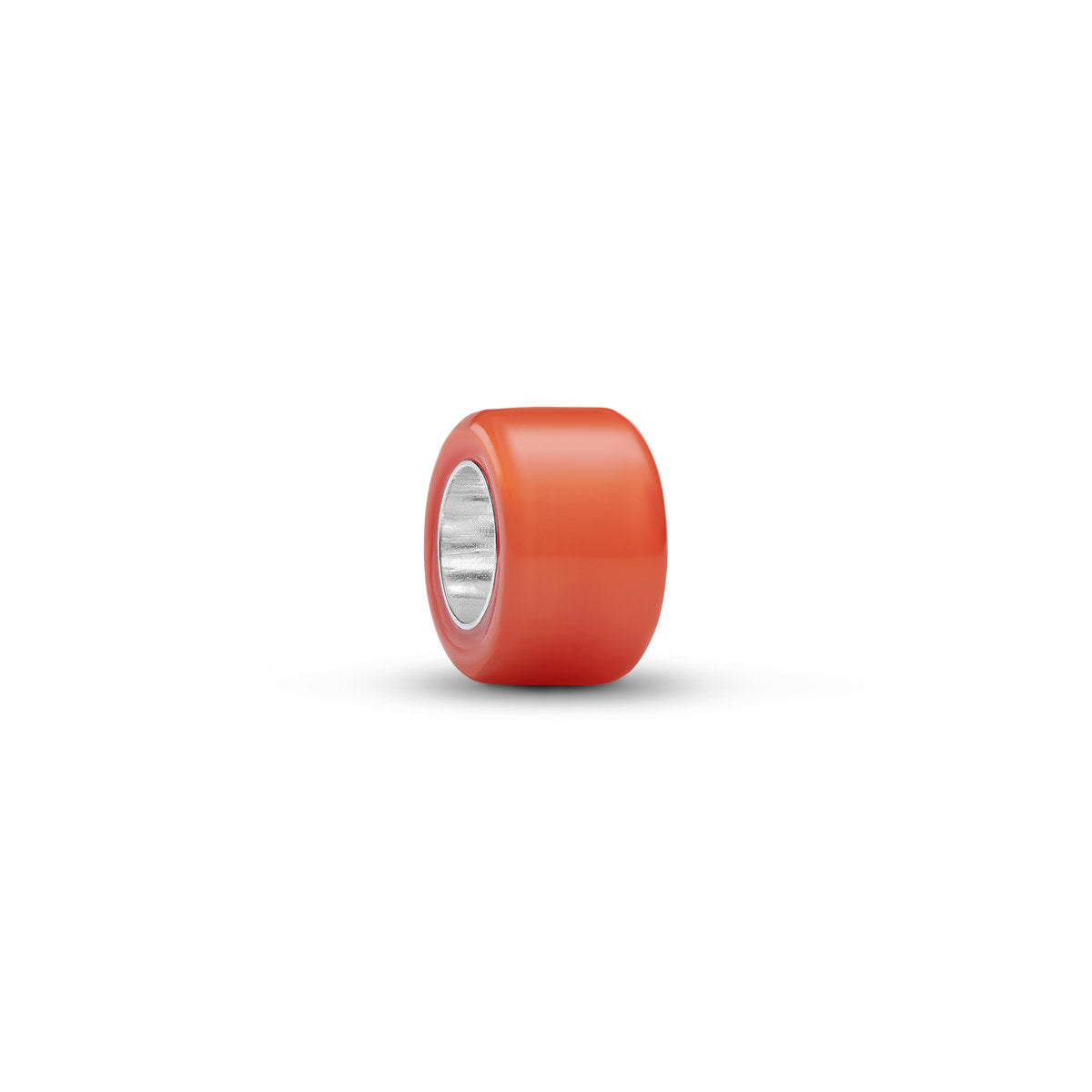 Pandora Silver Rich Orange Murano Glass Mini Charm