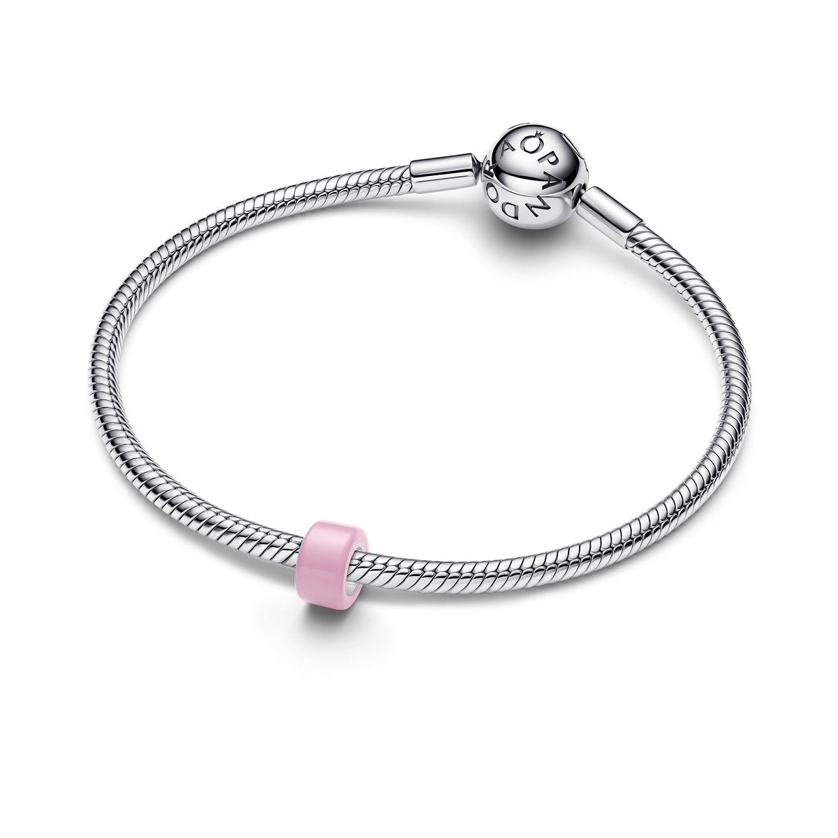 Pandora Silver Soft Pink Murano Glass Mini Charm