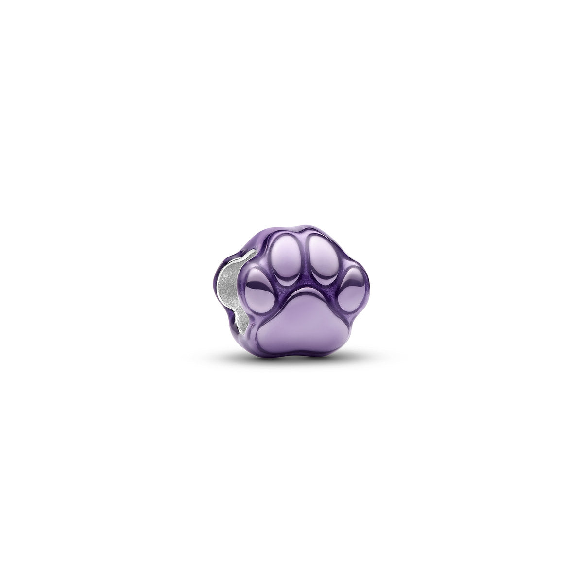 Pandora Silver Purple Paw Mini Charm