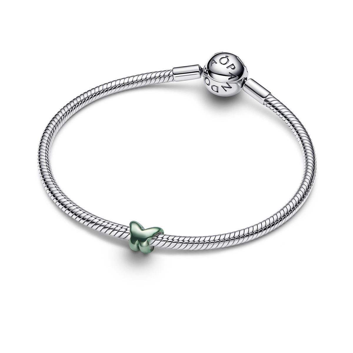 Pandora Silver Green Butterfly Mini Charm