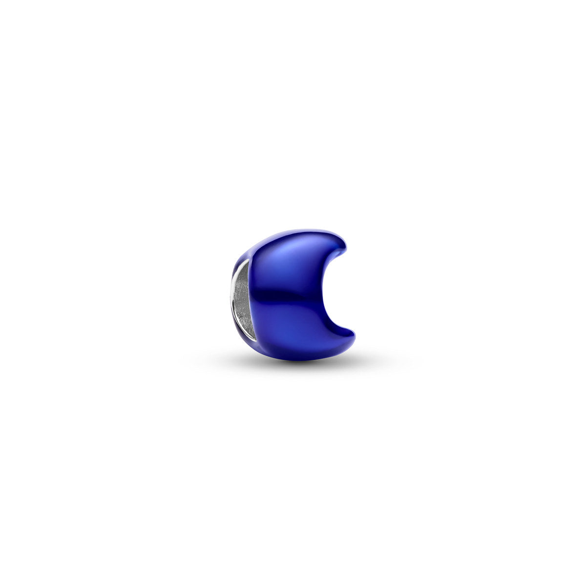 Pandora Silver Deep Blue Crescent Mini Charm