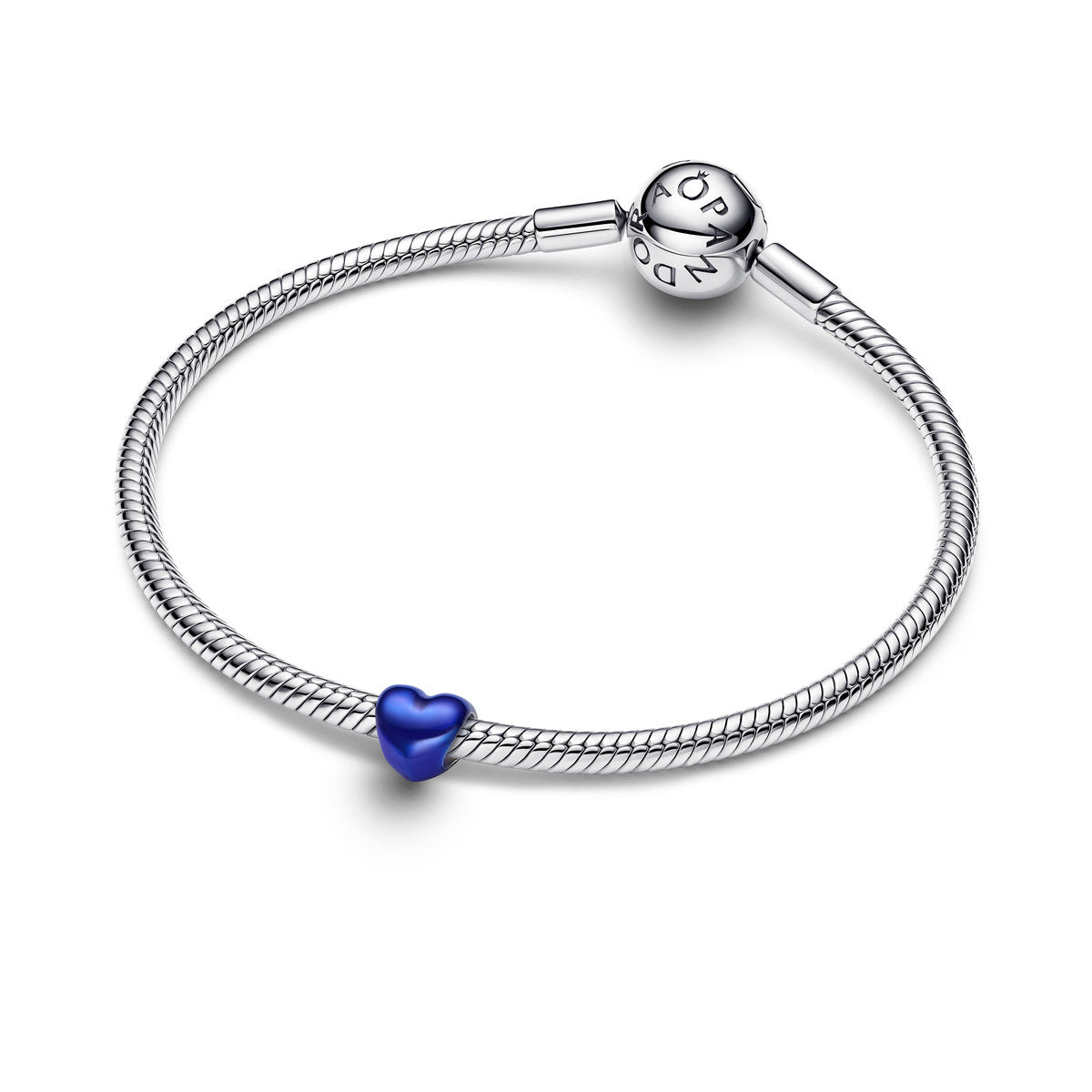 Pandora Silver Deep Blue Heart Mini Charm