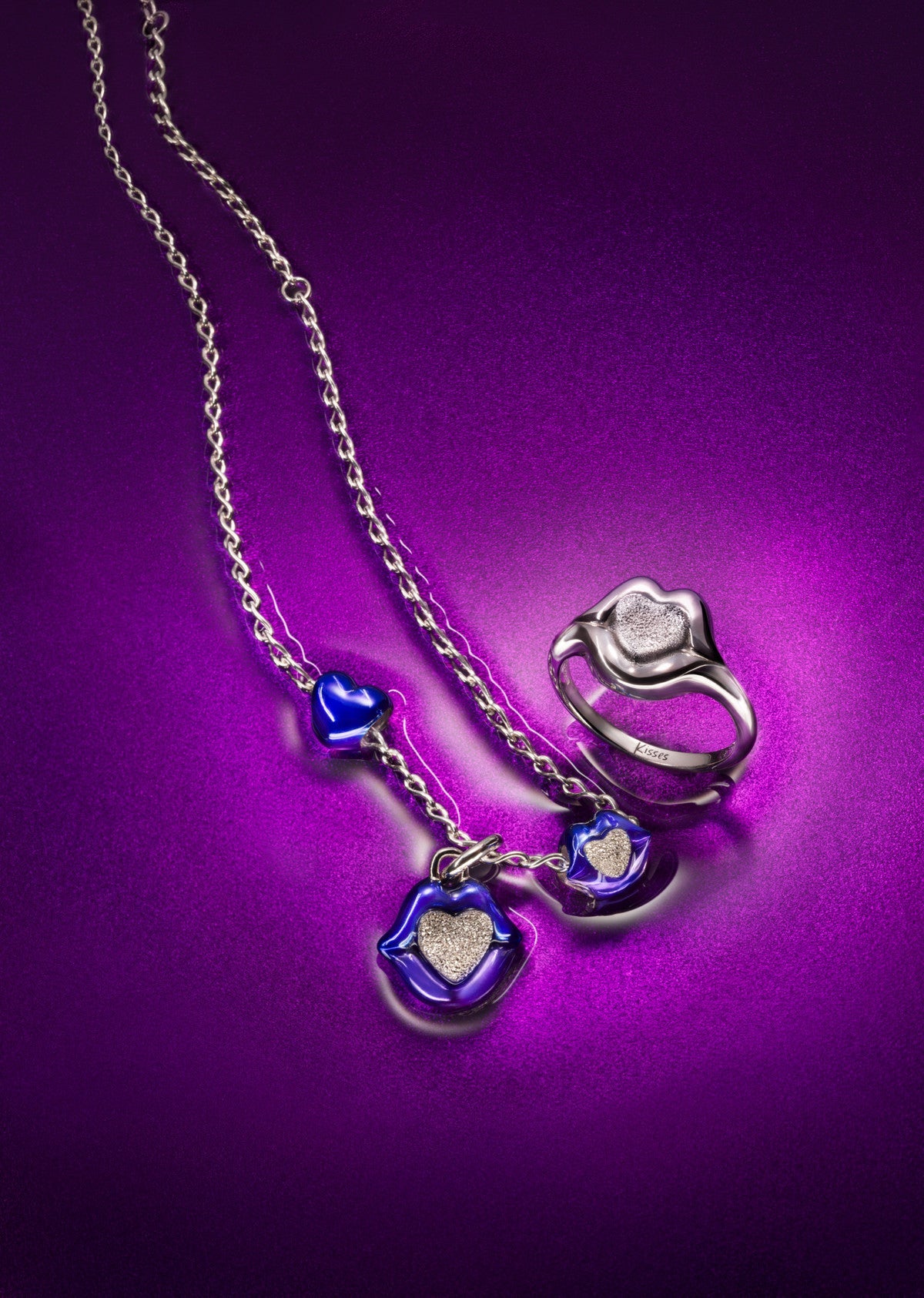Pandora Silver Deep Blue Heart Mini Charm