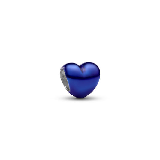 Pandora Silver Deep Blue Heart Mini Charm