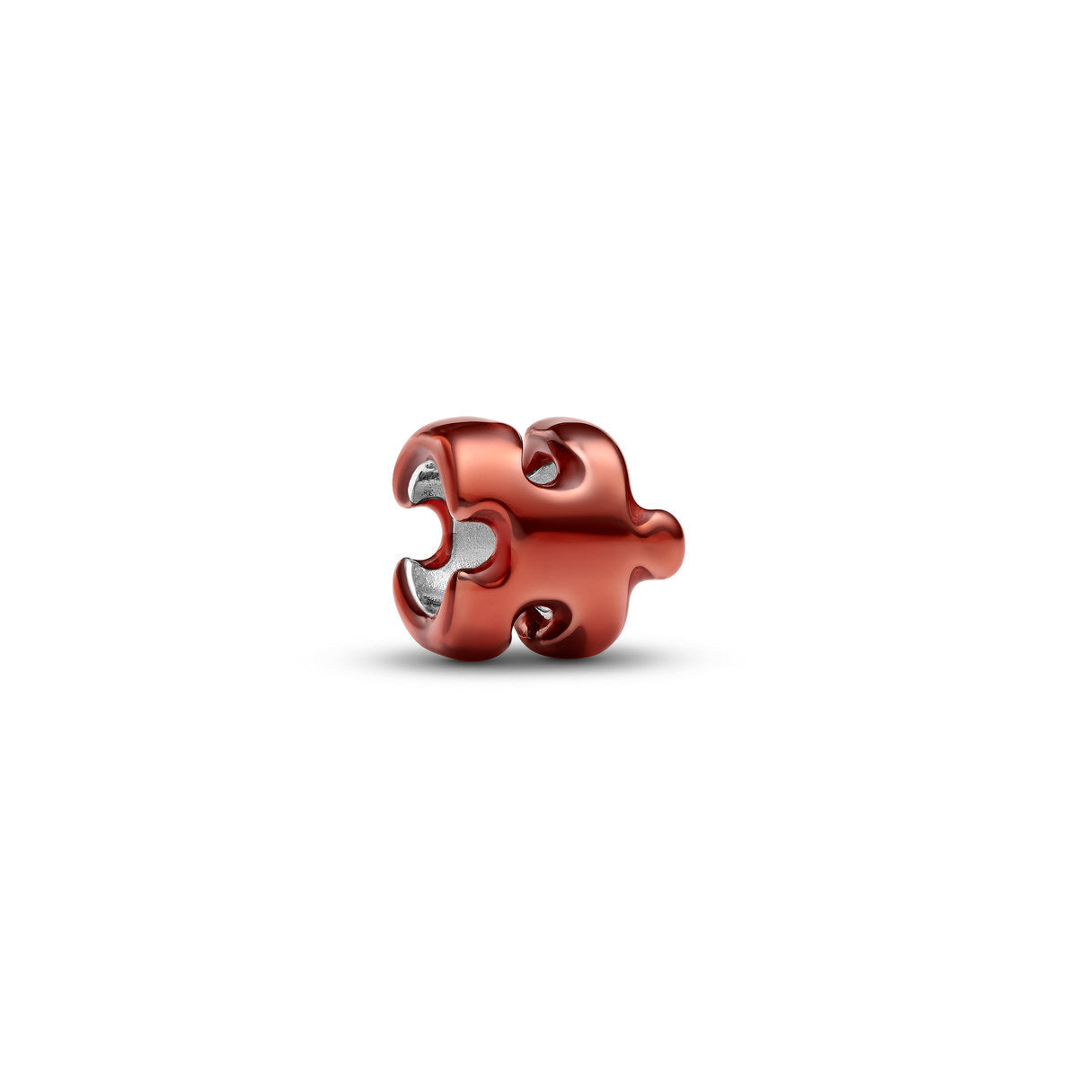 Pandora Silver Orange Puzzle Mini Charm