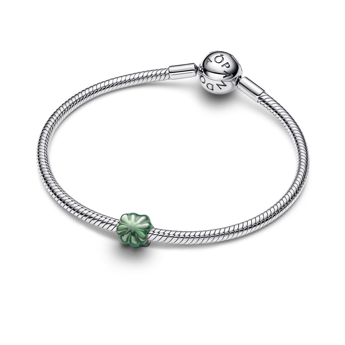 Pandora Silver Green Clover Mini Charm