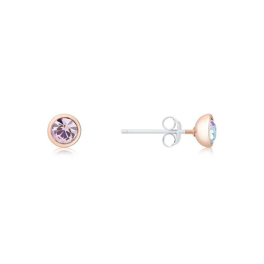 Karma Rose Gold June Stud Earrings