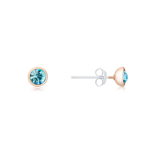 Karma Rose Gold March Stud Earrings