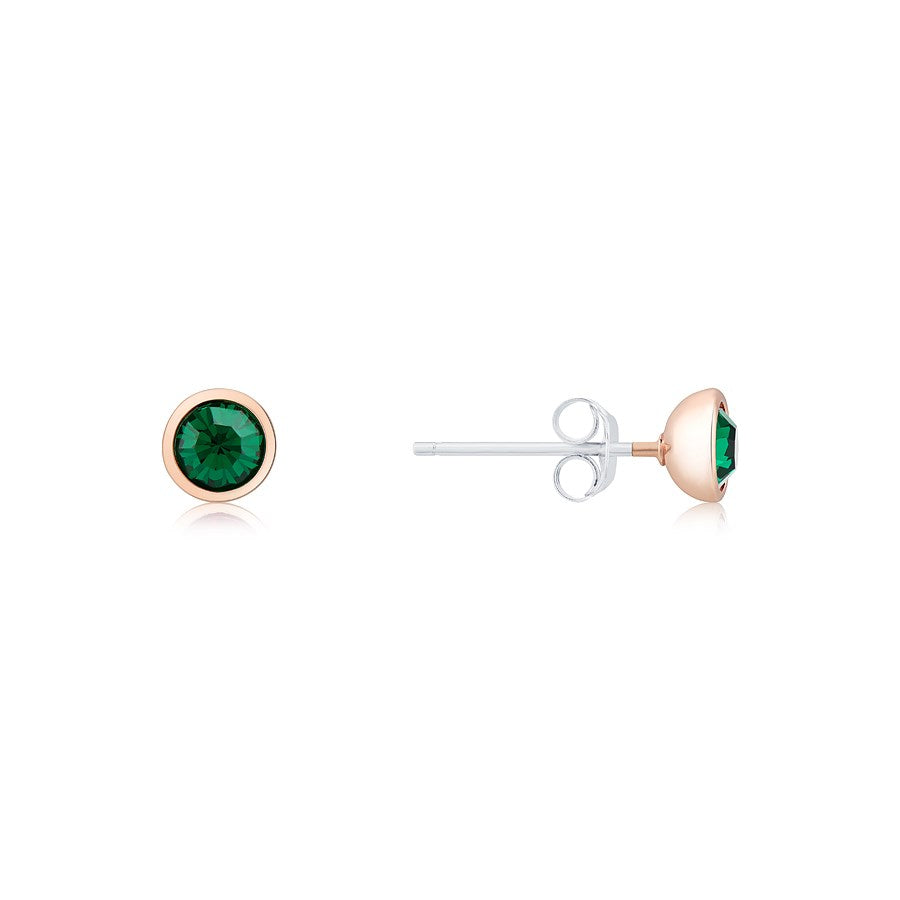 Karma Rose Gold May Stud Earrings