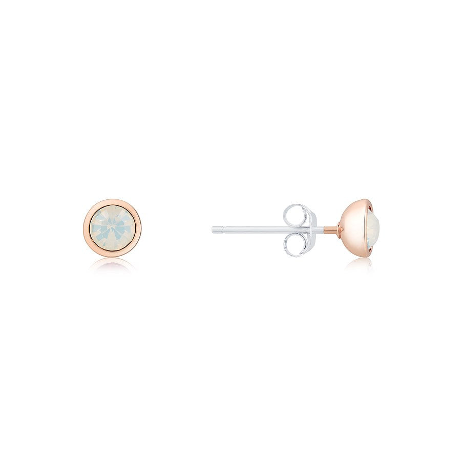 Karma Rose Gold October Stud Earrings
