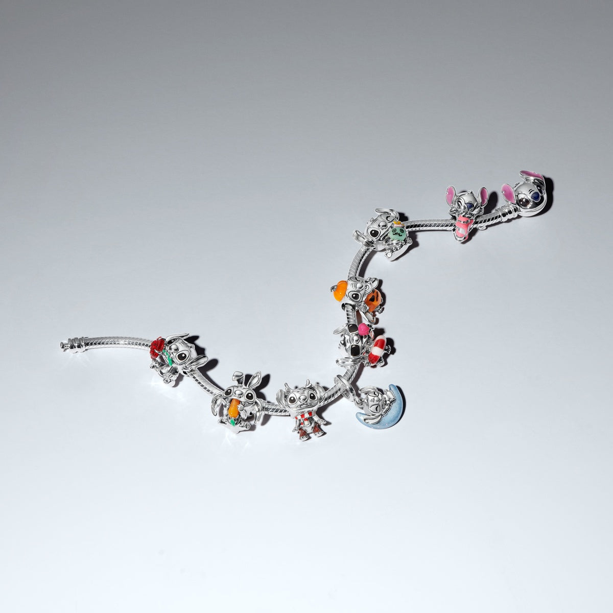 Pandora Disney Stitch Glow-in-the-dark Moon Dangle Charm