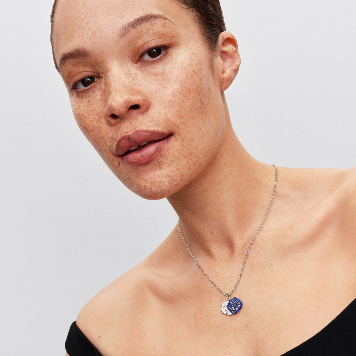 Pandora Celestial Blue Love Constellation Double Dangle Charm
