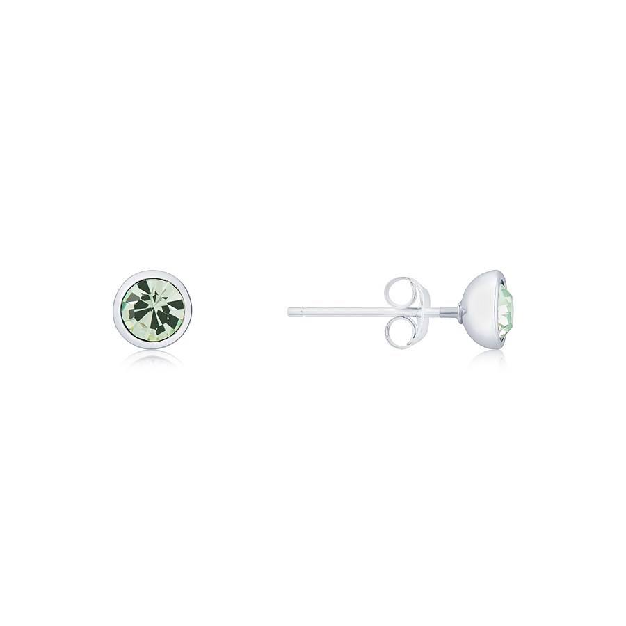 Karma Silver August Stud Earrings