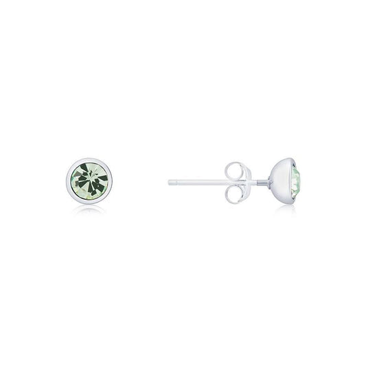 Karma Silver August Stud Earrings