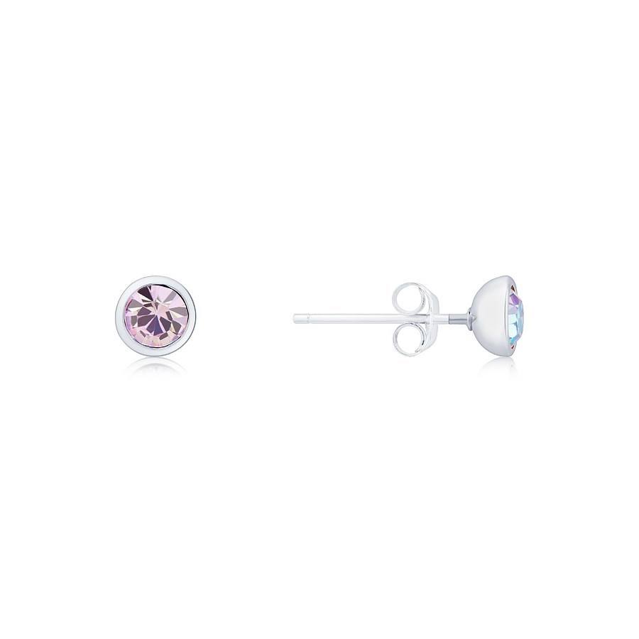 Karma Silver December Stud Earrings