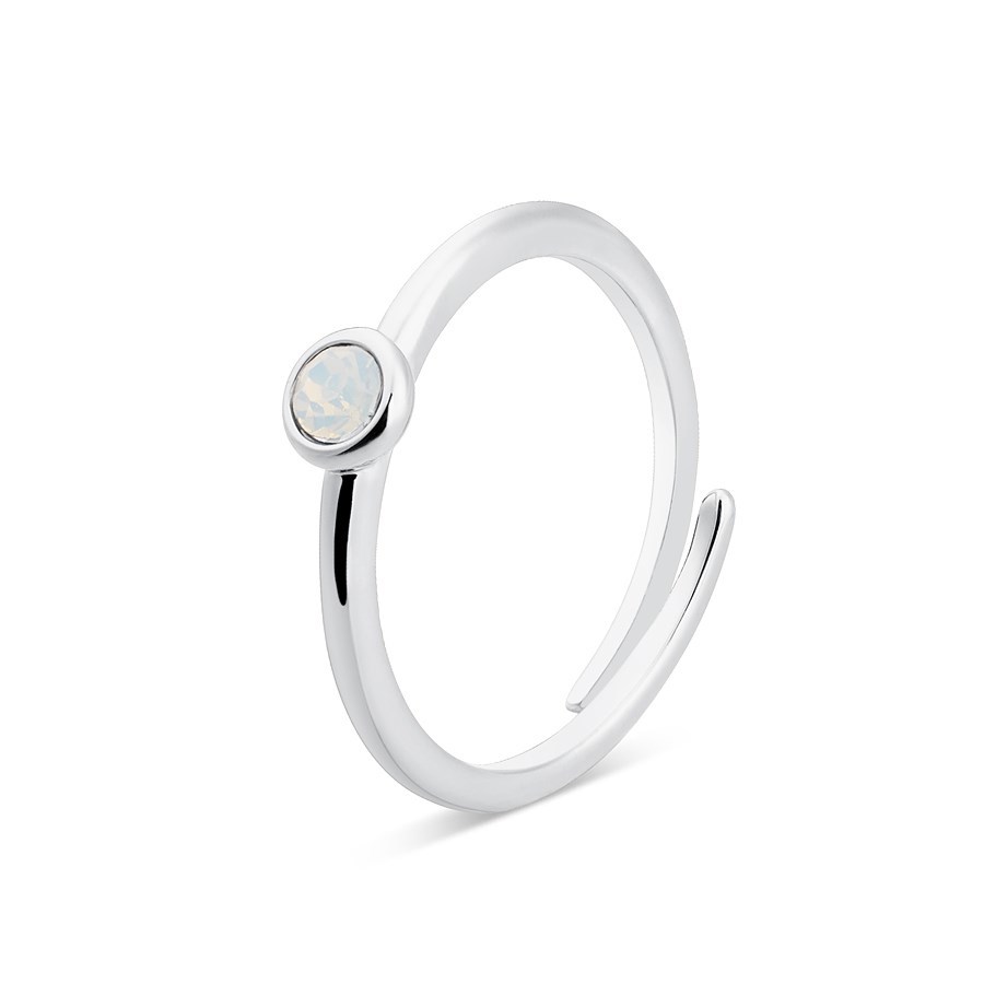 Karma Silver October Adjustable Ring