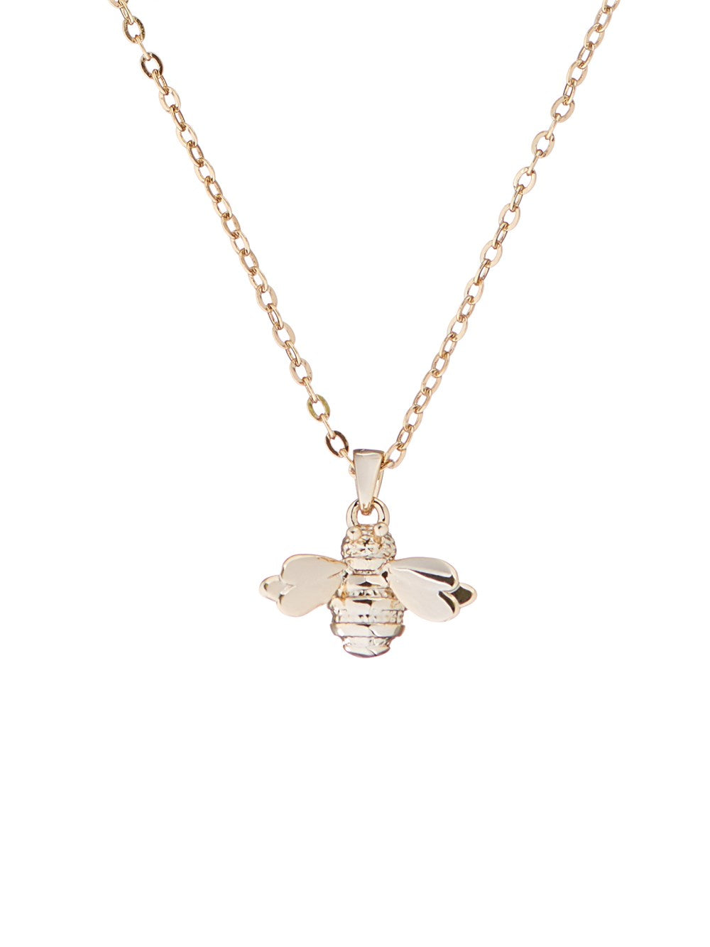 Ted Baker Bellema Brushed Gold Bumble Bee Necklace