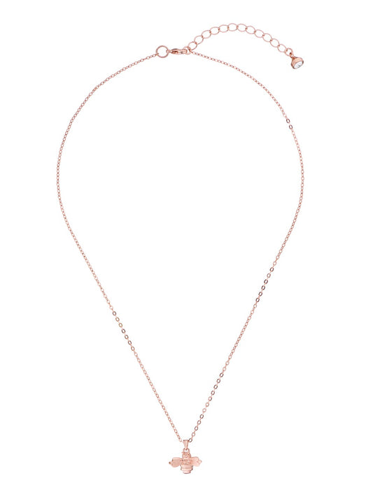 Ted Baker Bellema Brushed Rose Gold Bumble Bee Necklace