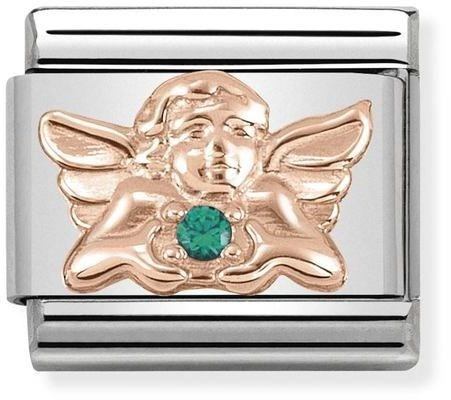 Nomination Rose Gold Angel of Good Luck Charm