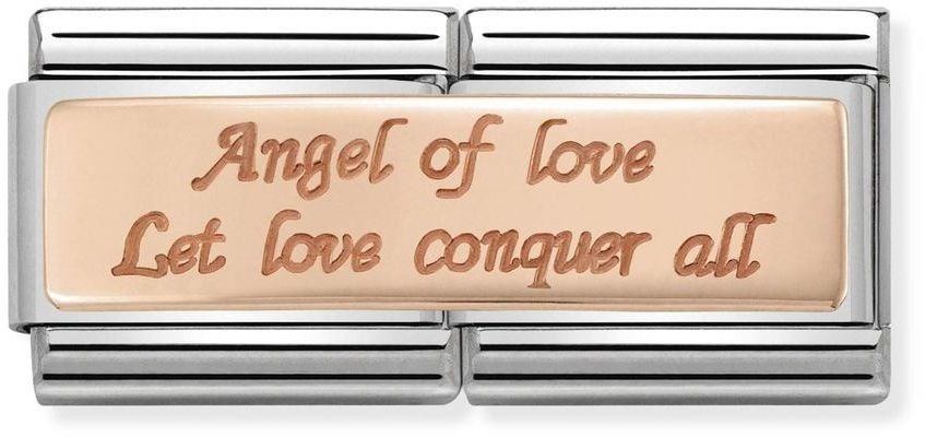 Nomination Rose Gold Double Angel of Love Charm