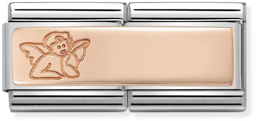 Nomination Rose Gold Double Angel Charm
