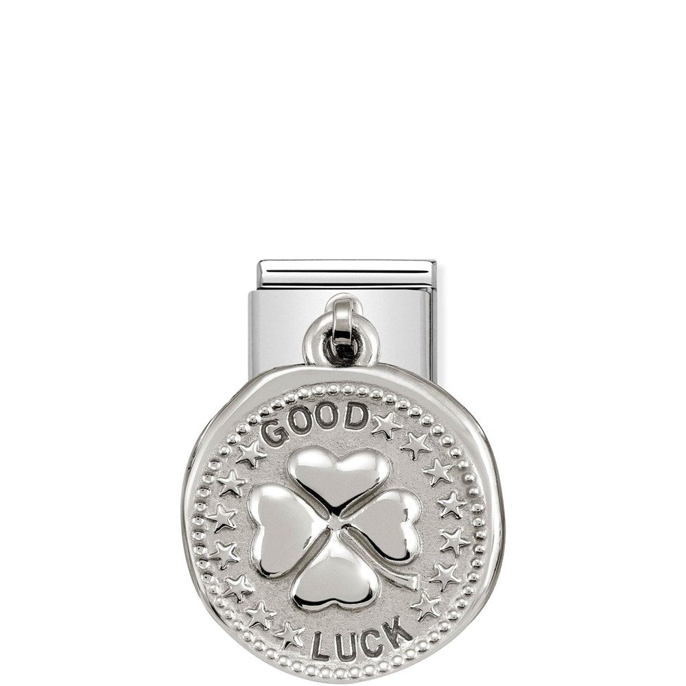 Nomination Silver shine Good Luck Charm