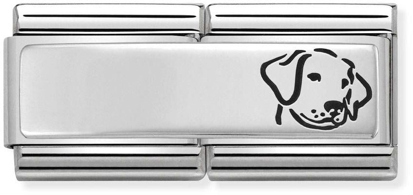 Nomination Silver shine Double Dog Charm
