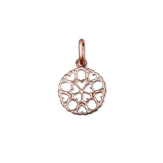 Argento Rose Gold Cluster Heart Pendant
