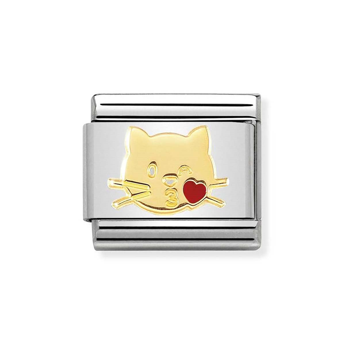Nomination Kissing Cat Charm 