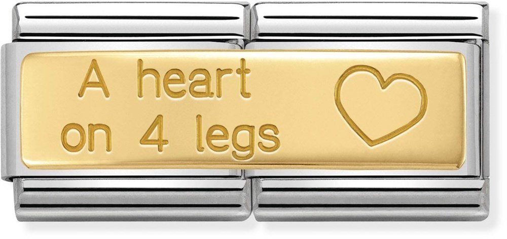 Nomination A Heart On 4 Legs Double Charm 
