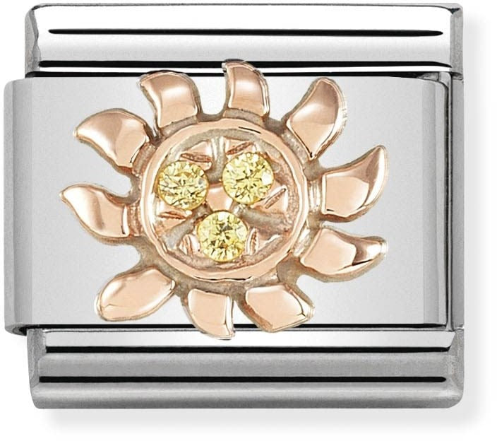 Nomination Rose Gold Sun Charm 