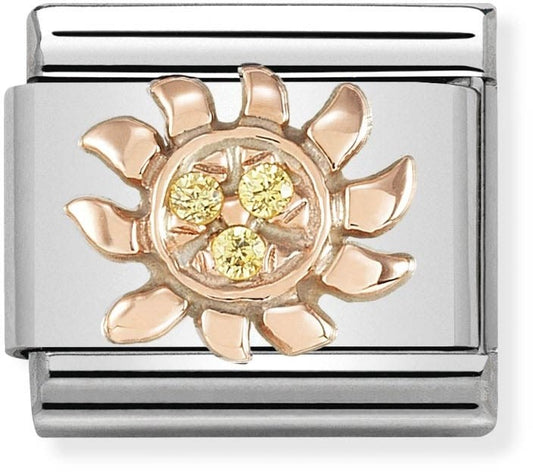 Nomination Rose Gold Sun Charm 