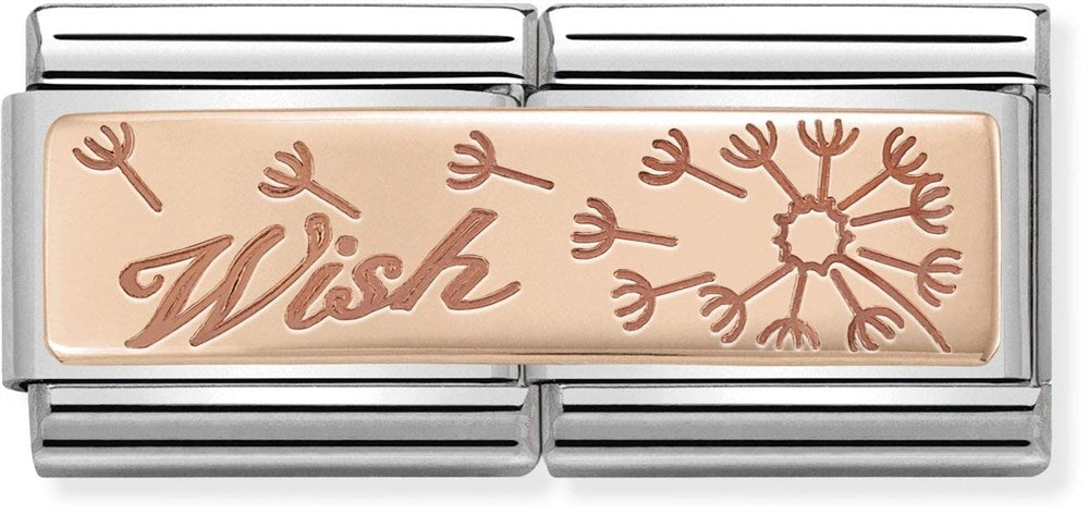 Nomination Rose Gold Double Dandelion Wish Charm 