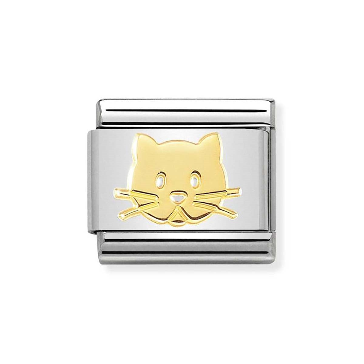 Nomination Gold Cat Charm