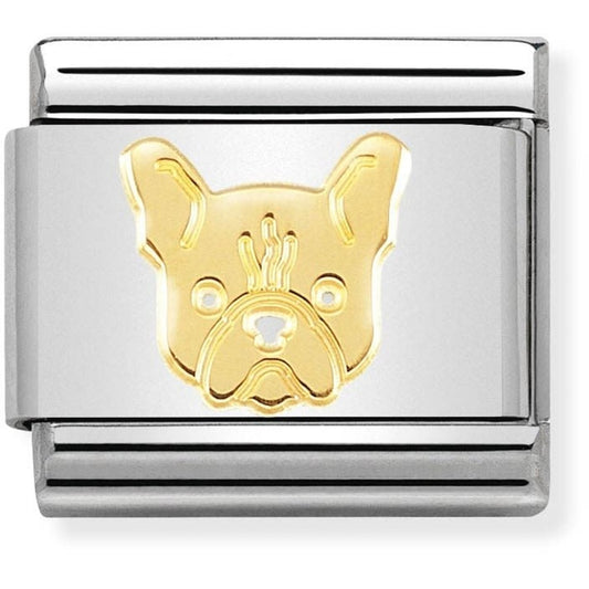 Nomination Gold French Bulldog Charm