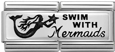 Nomination Swim With Mermaids Double Charm 