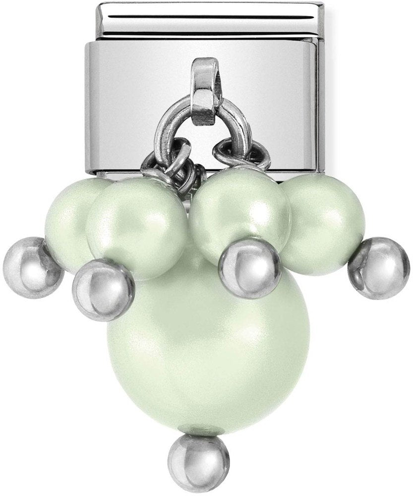 Nomination Pastel Green Pearl Charm 