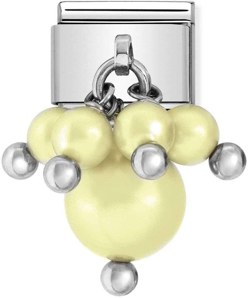 Nomination Pastel Yellow Pearl Charm 