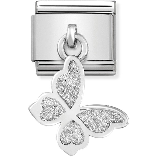 Nomination Glitter Butterfly Hanging Charm