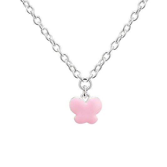 Argento Recycled Silver Childrens Butterfly Necklace
