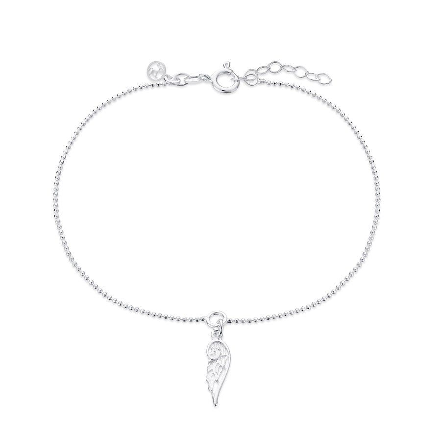 Argento Recycled Silver Wing Anklet 