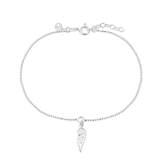 Argento Recycled Silver Wing Anklet 