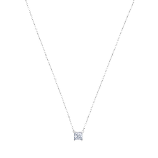 Swarovski Attract Silver Square Necklace